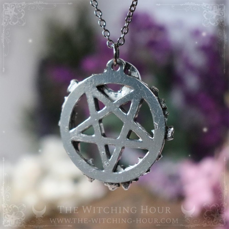 Inverted pentagram pendant