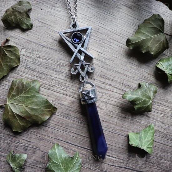 Sigil of Lucifer pendulum necklace