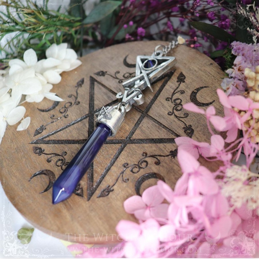 Sigil of Lucifer pendulum necklace