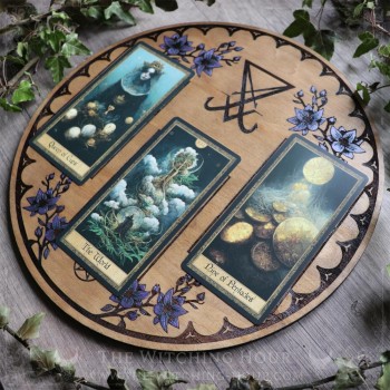 Planche de divination sigil de Lucifer en bois