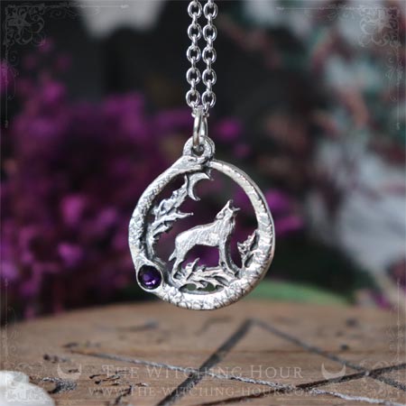 Pendentif loup et ouroboros